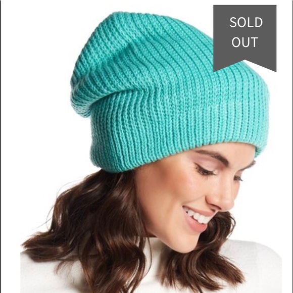 Free People Accessories - Free People Everyday Slouchy Ribbed Knit Beanie